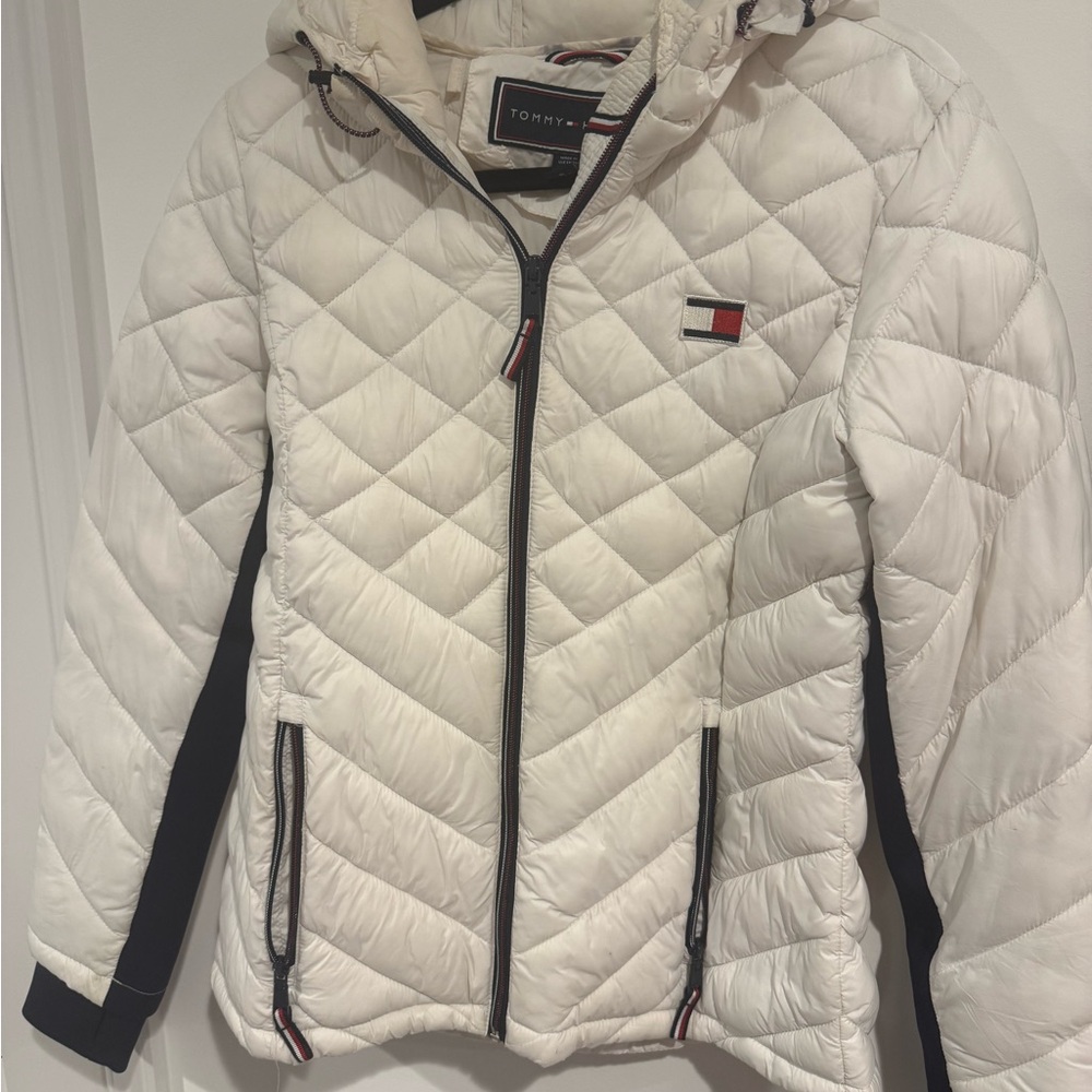 Tommy Hilfiger Ivory Quilted Jacket
